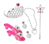 Genérico Costume Princess Shoes - Pretend Play Dress Up Shoes Set, Princess Accessories Including, Wand, Earrings, Necklace | Imaginative Role Play Toy, Safe Durable Design, Entertainment Activity