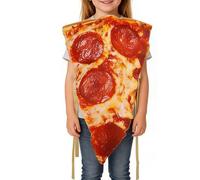 Genérico Costumi da Pizza - Abito Cosplay Realistico di Cibo | Travestimento Pizza | Per Bambini Adulti Coppia Carnevale Compleanno Festa Natale Giochi di Ruolo