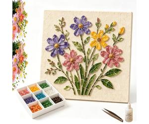 Genérico Cottage Garden Mosaic Diy Kit, Watering Can Mosaic Art (#4)