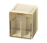 Genérico Cotton Pad Dispenser - 4,53 pulgadas Clear Storage Box | PP Sleek Vanity Organizer - 220 g Dustproof Cosmetic Holder, ideal para mantener almohadillas Neat on Bathroom countertops & Vestidor
