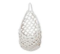 Genérico Cotton Rope Basket, Woven Storage Bin, Breathable Organizer Net, Foldable Lightweight Sturdy Basket for Indoor Outdoor Plants, Home Decor, Garden Yard, Porch, Dorm Room, 30x20cm
