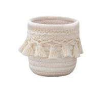 Genérico Cotton Rope Holder, Key Basket Organizer, Makeup Brush Holder, Heavy Duty Cotton Thread, 10 x 10 cm, Portable For Offices, Living Room Decor, Stylish Storage Solution