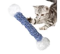 Genérico Cotton Swab Cat Toy Plush Self Entertaining - Durable Scratching Biting Teething Tõy For Kittens, Fun Interactive Catnip Chew Toy, Soƒt Cute Coтton Bud Shape For Indoor Cats