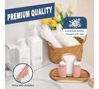 Genérico Cotton Swab Dispenser - Travel Case for Bathroom | Multi-Purpose Storage Box with Clear Lid, Desktop Organizer Accessory, Dressing Table Counter Tool for Home Small Spaces