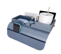 Genérico Couch Cup Holder | Anti-Slip Silicone Organizer With Side Pocket | Arm Tray | For Phone Bed TV Sofa Desk Car Travel Laptop Chair