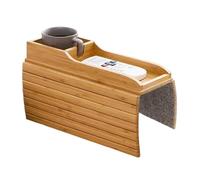 Genérico Couch Hack Tray - Foldable Sofa Armrest Table, Anti-Slip Snack Drink Holder, Stable Grip, Compact TV Couch Table Function, Living Room Home Accessory for Relaxing, Lounging