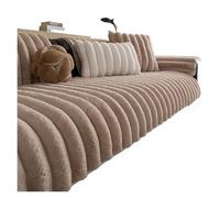 Genérico couchcover, Funda de sofá de Felpa cálida, cojín de Asiento Grueso y cómodo, Antideslizante y Resistente a arañazos de Gato.,for Home(Gold,2seat 70x150cm-1pcs)