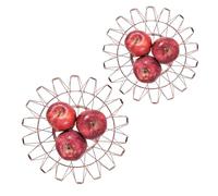 Genérico Counter Fruit Basket, Foldable Vegetable Holder, Multipurpose Storage Tray, Flexible Wire Design, Ideal for Kitchen Organization, Food Display, Daily Meal Prep, Great for Fruits and Veggies