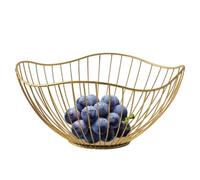 Genérico Countertop Fruit Bowl Iron Artistic Basket for Candies Snacks