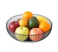 Genérico Countertop Fruit Bowl | Kitchen Storage Organizer Tray | Wire Basket | for Home Kitchen Dining Table Thanksgiving Christmas Easter Gatherings and Everyday Countertop Organization