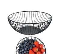 Genérico Countertop Fruit Bowl | Kitchen Storage Organizer Tray | Wire Basket | for Home Kitchen Dining Table Thanksgiving Christmas Easter Gatherings and Everyday Countertop Organization