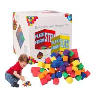 Genérico Counting Cubes - Multicolor Blocks for Crafts | Learning Supplies Classroom Crafts Preschool Sorting Toy for Girl Boy Kindergarten Nursery