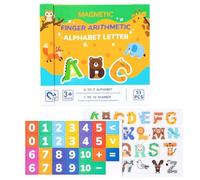Genérico Counting Toys, Math Manipulatives, 10.24x9.57x0.79 Inches, Educational Activity Set, Letters Game Cards for Classroom, Easter, Birthday, Colorful, Toddler, Preschool and Learning