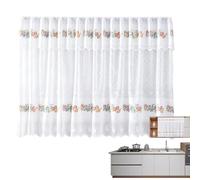 Genérico Country Fruit Kitchen Tier Curtain - Semi Sheer Cafe Window Drape