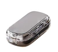 Genérico Coupe-comprimé Diviseur Portable - 8,5x4,5x2,3 Cm - Outil Multifonctionnel ABS Pour Découpe Précise Demi Ou Quart, Rangement Pratique Médicaments, Usage Hôpital, Voyage, École Et Domicile