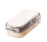 Genérico Coupe-comprimé Diviseur Portable - 8,5x4,5x2,3 Cm - Outil Multifonctionnel ABS Pour Découpe Précise Demi Ou Quart, Rangement Pratique Médicaments, Usage Hôpital, Voyage, École Et Domicile