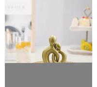 Genérico Couple Figurine - Abstract Lover Resin Sculpture, Artistic Relationship Display Ornament, Modern Home Decor Accent Piece | Romantic Tabletop Statue For Living Room Shelf Interior Styling