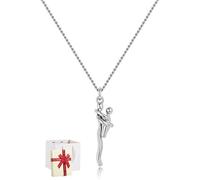 Genérico Couple Hug Necklace,Maternal Love Pendant Necklaces,Simple Affectionate Snuggle Hugging Necklace,Eternal Embrace Clavicle Chain,Alloy Unisex Rope Jewelry Fashion Accessories Creative Gift