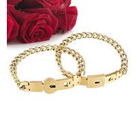 Genérico Couple Lock Bracelet | 2 Pieces Matching Wrist Jewelry | s