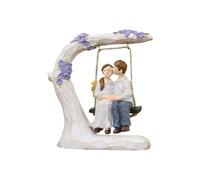 Generico Couple Swinging Figurine, Resin Sculpture Bedroom Decor For Birthday, Resin Couple Figurine Swing Sculpture, Marriage Newlywed Engagement Anniversaries Wedding