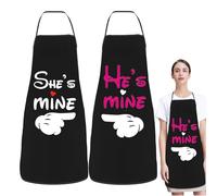 Genérico Couples Cooking Aprons - His & Hers Funny Apron Set With Durable Cotton Blend, Adjustable Straps For Men And Women, BBQ, Baking, Home Chef | Unique Matching Grilling, Cooking, Gift