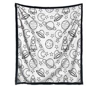 Genérico Couverture à Colorier - 150x127 cm Créative Confortable et Douce | Couverture DIY en Tissu à Dessiner | Décoration Intérieure Activité Familiale pour Vacances Saint-Valentin Anniversaire