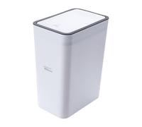 Genérico Covered Bathroom Trash Can - Bathroom Trash Can With Lid, Slim Press Top Garbage Bin Wastebasket For Bathrom Bedroom Office, Dog Proof Modern Waste Basket For Home Kitchen Toilet