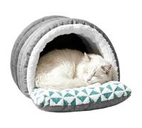 Genérico Covered Cat Bed | Pet Winter Insulated Enclosed Sleeping Nest