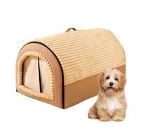 Genérico Covered Cat Bed - Removable Washable Pet Shelter for Cats, Puppies, and Small Animals with Tent Design for Home, Living Room, and Bedroom Comfort, Soft Indoor Hideaway Play Sleep