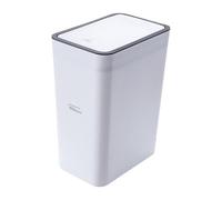 Genérico Covered Trash Can - 10L/15L Press Top Lid Design, Sealed Large Capacity Bin | Slim Bathroom Garbage Wastebasket For Home, Kitchen, Office, Dog Proof Modern Waste Storage Use