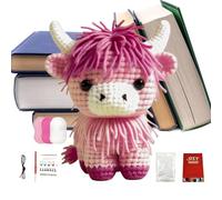 Genérico Cow Kit, Making Set, Easy Instruction, Soft Yarn Character, Adult Hobbyist Gear, Thoughtful Maker Gift, Miniature Sculpture Tool 8 Inch Bovine Figurine Workshop Package