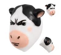Genérico Cow Masque - Halloween Cosplay Costume Accessory, Cartoon Animal Cow For Fun Role Play, Performance, And Themed Events | Lightweight And Comfortable Animal Face Masque For Cosplay