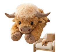Genérico Cow Pillow - 45cm Stuffed Animal Pillow | Plush Cows Throw Pillows | Soft Huggabļe Cows Shape Plush Pillows For Couch Sofa Bed | Cute Highland сow Stuffed Animal Pillowss