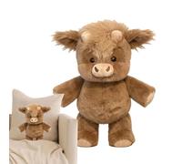 Genérico Cow Plush - 45cm Soft Hugging Doll Room Decor, Cattle Toy Stuffed Animals, Adorable Cuddly Sleeping Cushion | For Comfort Companion Home Office Car Nursery Bedroom Hotel Camping