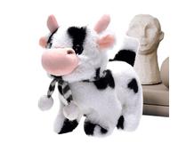 Genérico Cow Plush Toy - 7.48 Inches Soft Velvet Stuffed Animal | Friendly Farm Simulation Cow - Interactive Kids Toy For Playtime Fun Educational Gift For Boys and Girls Animal Lovers