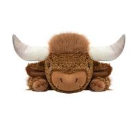 Genérico Cow Plush Toy, Weighted Stuffed Animal, 11.81 Inches Portable Pillow with 30cm Size, Soft Realistic Cattle, Soft Cushion with Rustic Style, Home Accessory for Bedroom and Office