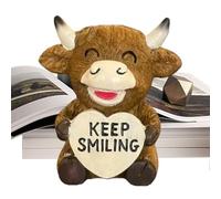 Genérico Cow Resin Figurine - Resin Cute Romantic Farmhouse Statue with Heart Sign, Valentine Kitchen Decoration for Wife, Husband, Family, Friends, Holiday Party, Dormitory, Room