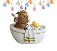 Genérico Cow Statue - Resin Farm Livestock Statue Ornament | Resin Cow Decorations for Home - for Valentine's Day Dorm Apartment Living Room