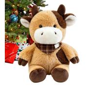 Genérico Cow Stuffed Animal - 13.78 Inch Plush Cattle Doll with Scarf
