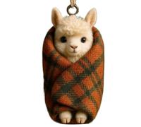 Genérico Cow Stuffed Animal - 3,35 pulgadas Soft Plush Doll with Ring | Envoltura Cute Plush Sheep Figurines, Use for Home Bedroom Nursery Holiday Childrens Day Party Favors Role-Play