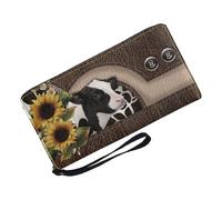 Genérico Cow Wallet, Cute Cow Print Wallet, Soft Credit Card Holder, Best Cow Print Wallets Soft Credit Card Holders Designed for Trendy Ladies and Stylish Women and Girls 20x3x11cm/7.87x1.18x4.33
