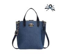 Genérico Cowboy Blue Handheld Diagonal Bag,Denim Crossbody Bag Quilted Shoulder Handbag,Vintage Canvas Purse (blue)