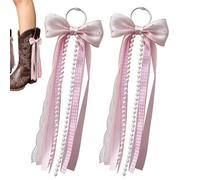 Genérico Cowboy Boot Bows 2Pack | Ribbon Charm Pendant | Western Boot Decor