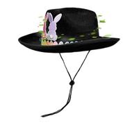 Genérico Cowboy Easter Hat, Bunny Ear Cowgirl Hat, Fun Party Accessory, Stylish And Playful Costume Hats for Kids Costume Celebration Carnival Birthday Family Gatherings Holiday Dress Up