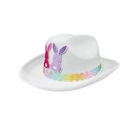 Genérico Cowboy Easter Hat, Bunny Ear Cowgirl Hat, Fun Party Accessory, Stylish And Playful Costume Hats for Kids Costume Celebration Carnival Birthday Family Gatherings Holiday Dress Up