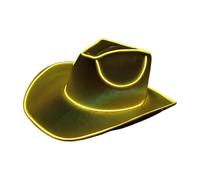 Genérico Cowboy Hat - EVA Composite, Flashing Western Party Hat | Lighted Cowboy Costume Cap with Adjustable LED Modes For Concert Festival Halloween Party Night Riding