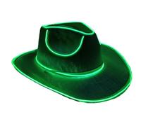 Genérico Cowboy Hat - EVA Composite, Flashing Western Party Hat | Lighted Cowboy Costume Cap with Adjustable LED Modes For Concert Festival Halloween Party Night Riding