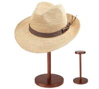 Genérico Cowboy Hat Stand - Wooden Desktop Holder | Decorative Desktop Organizer For Hats, Jewelry, Toys, Models, Helmets, Dolls, Wigs, Figurines, Antiques & Souvenirs, Stylish Wooden Display Stand