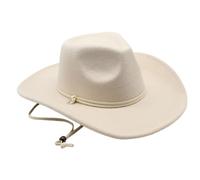 Genérico Cowboy Hats For Men - Classic Western Cowgirl Hat | Comfortable Plain Sun Accessory Women Costume Cosplay