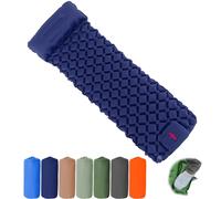 Genérico Coziya Matelas, 5cm Ultralight Inflatable Camping Mattress, Inflatable Sleeping Pad with Built-in Pillows, for Camping, Backpacking, Hiking, and Travel (Deep Blue)